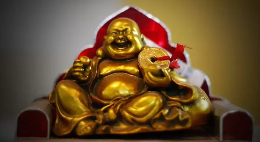 happy laughing Buddha