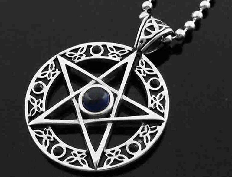 a magic pendant as an amulet of happiness