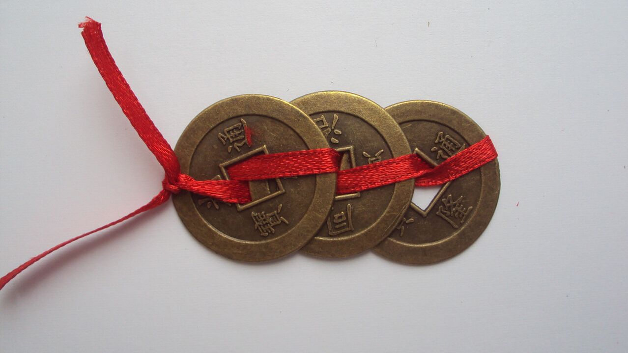 Chinese coins for good luck